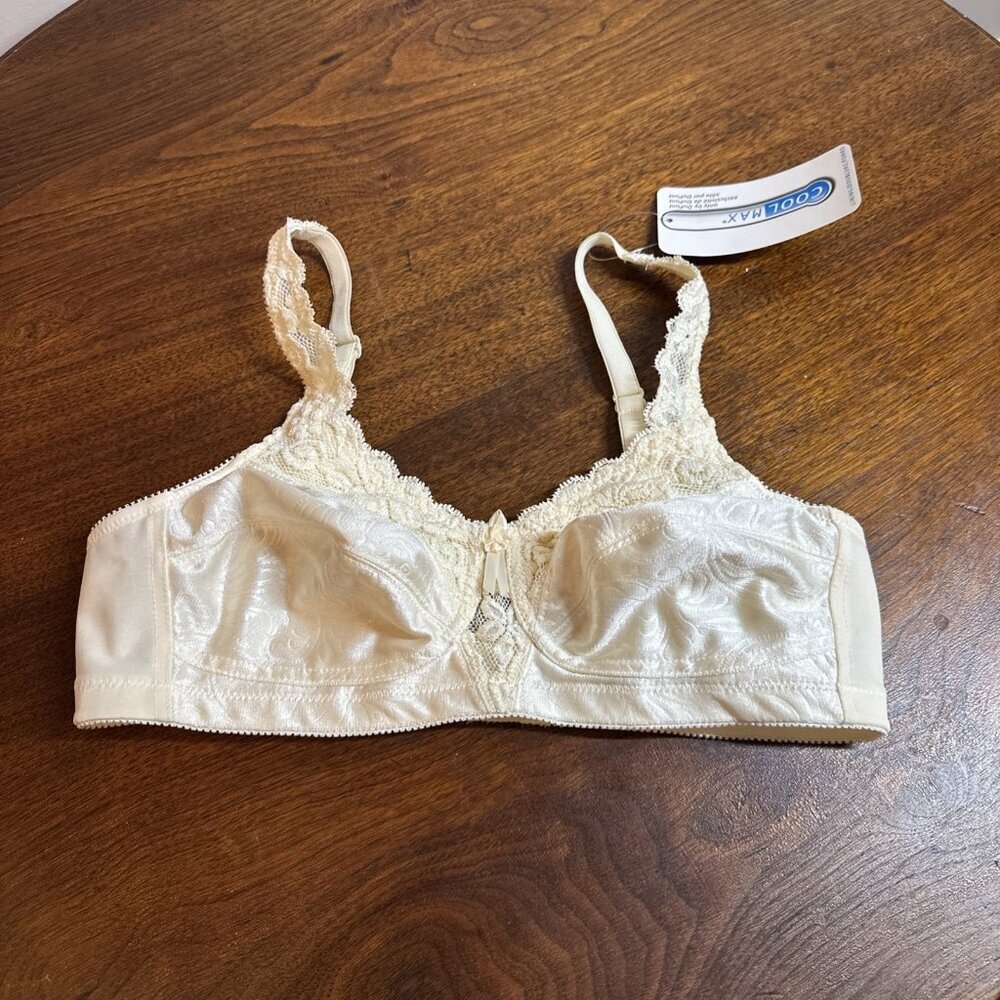 New NWT Jodee Cool Max Mastectomy Bra In Ivory Size 34B - Picture 2 of 5